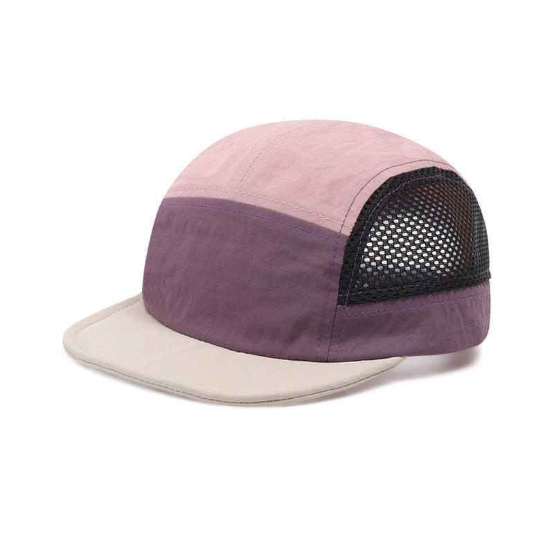 Purple-pink UPF 50+ Quick-Dry Outdoor Sun Hat with Breathable Mesh