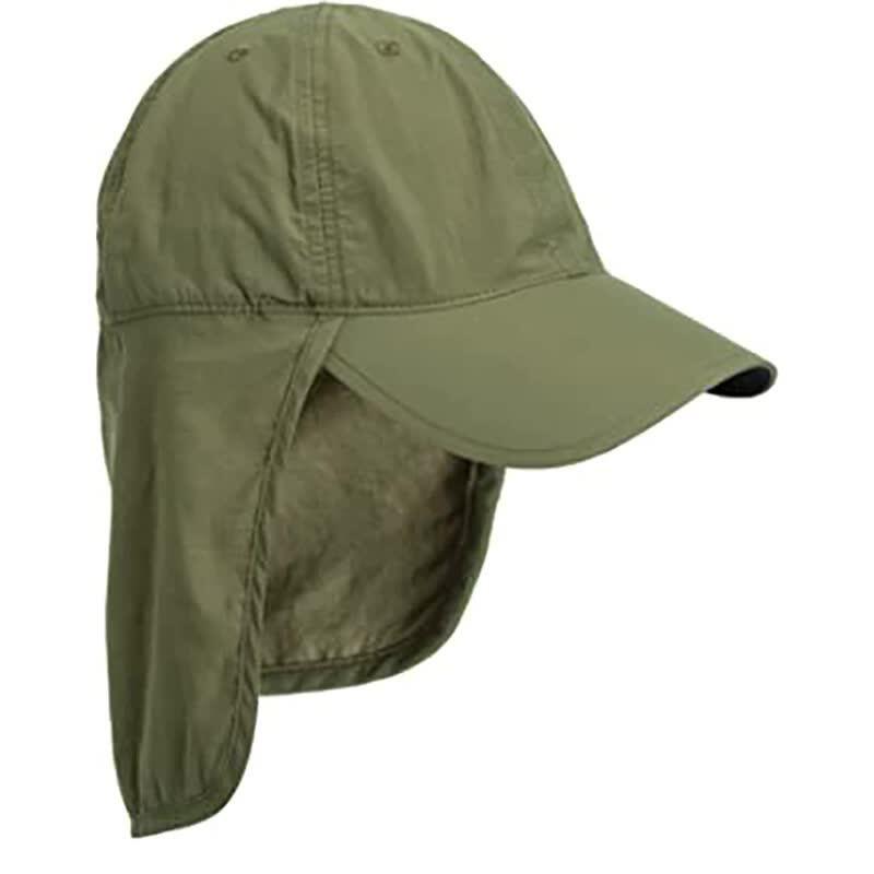 Green UV Protection Outdoor Sun Hat with Neck Flap
