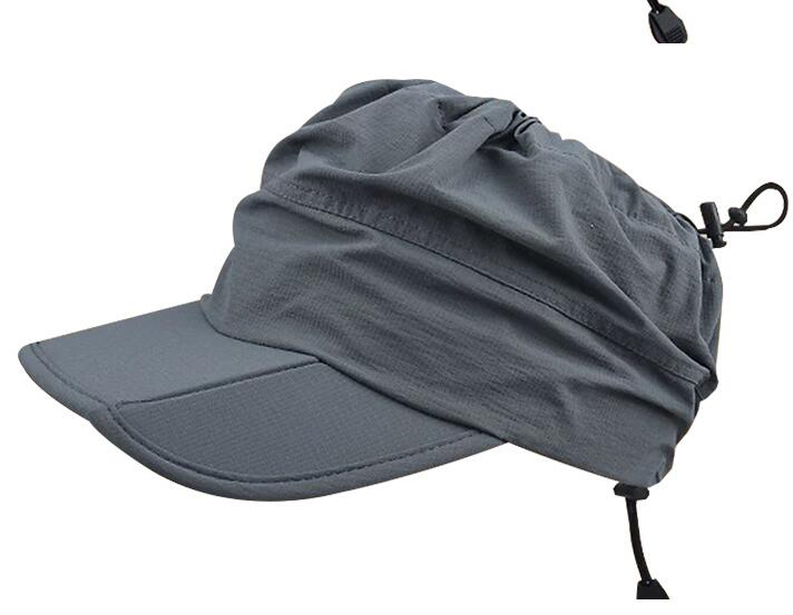 Grey Outdoor Quick Dry Sun Hat
