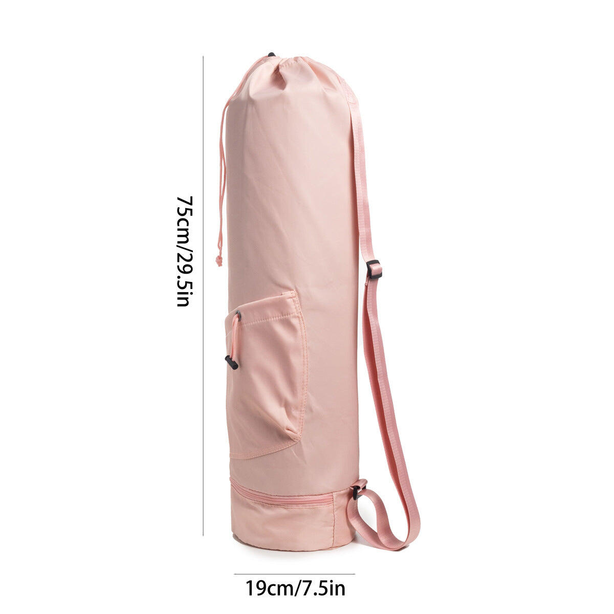 Pink Durable Yoga Mat Carry Bag (Mugs are filming props, not included)