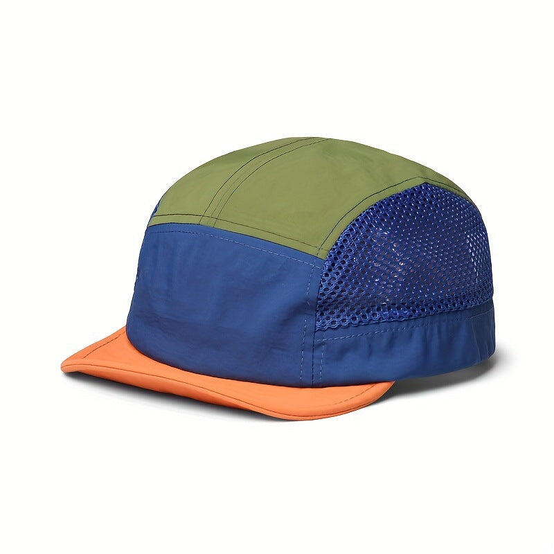 Dark Blue UPF 50+ Quick-Dry Outdoor Sun Hat with Breathable Mesh