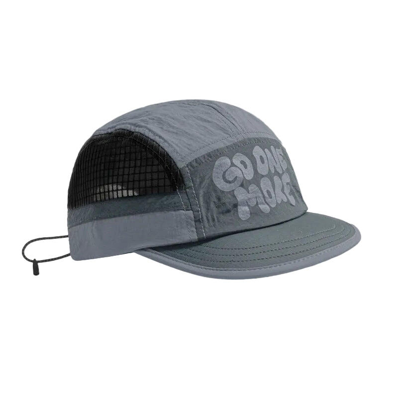 Grey UPF 50+ Quick-Dry Outdoor Sun Hat with Breathable Mesh