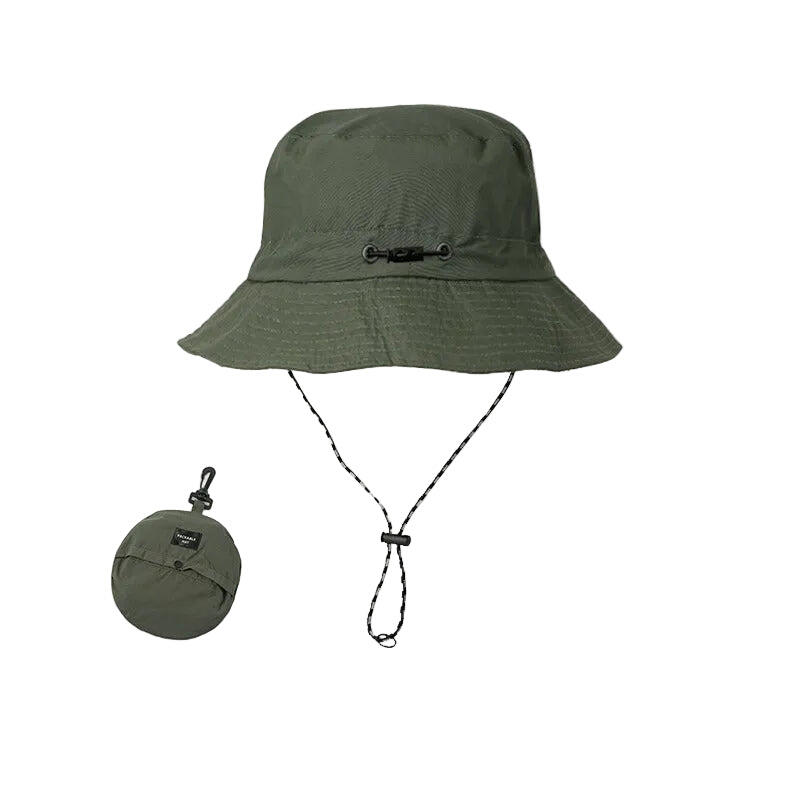 Green 2pcs Waterproof Bucket Hat with Chinstrap