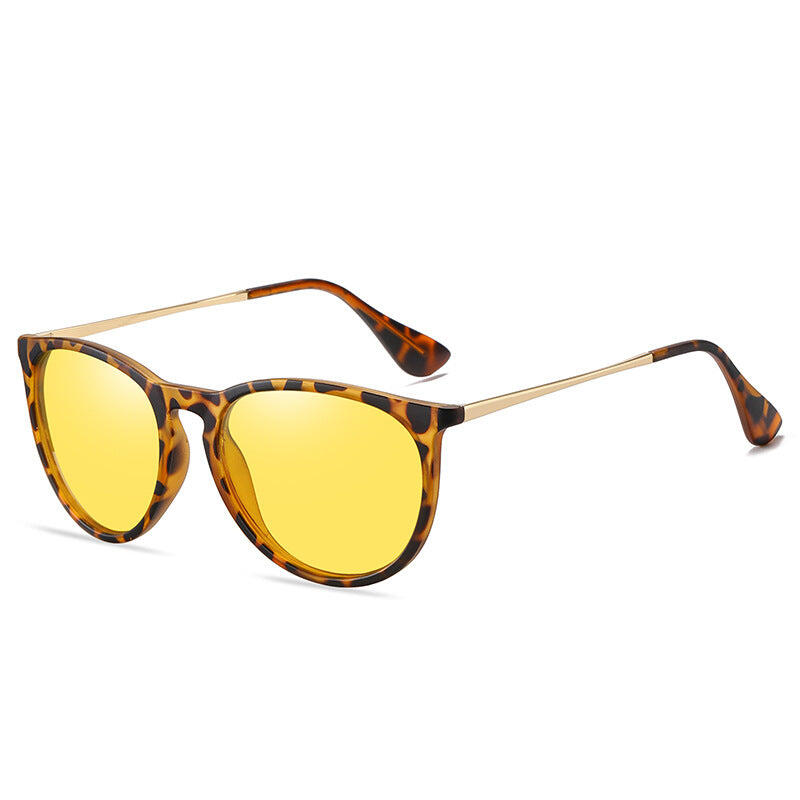 Leopard Yelloe Lens Stylish Polarized Sunglasses for Men and Women