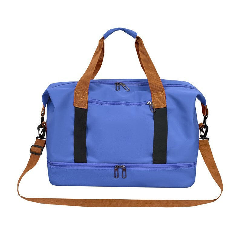 Royal blue Large Capacity Travel Duffel Bag for Women with Yoga Mat Holder