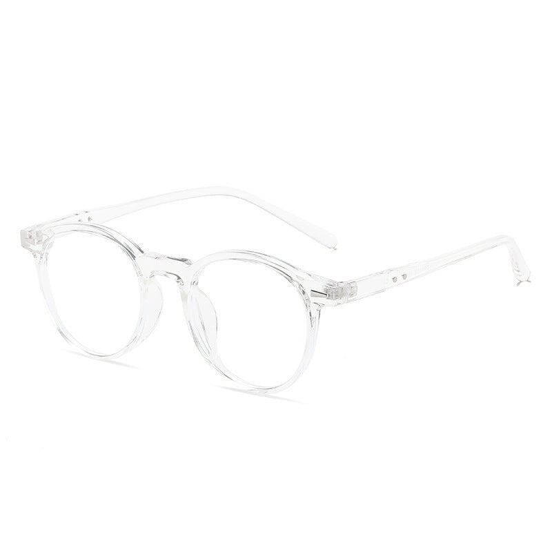 Transparent Frame White Sheet 2 Pairs Round Frame  Sunglasses