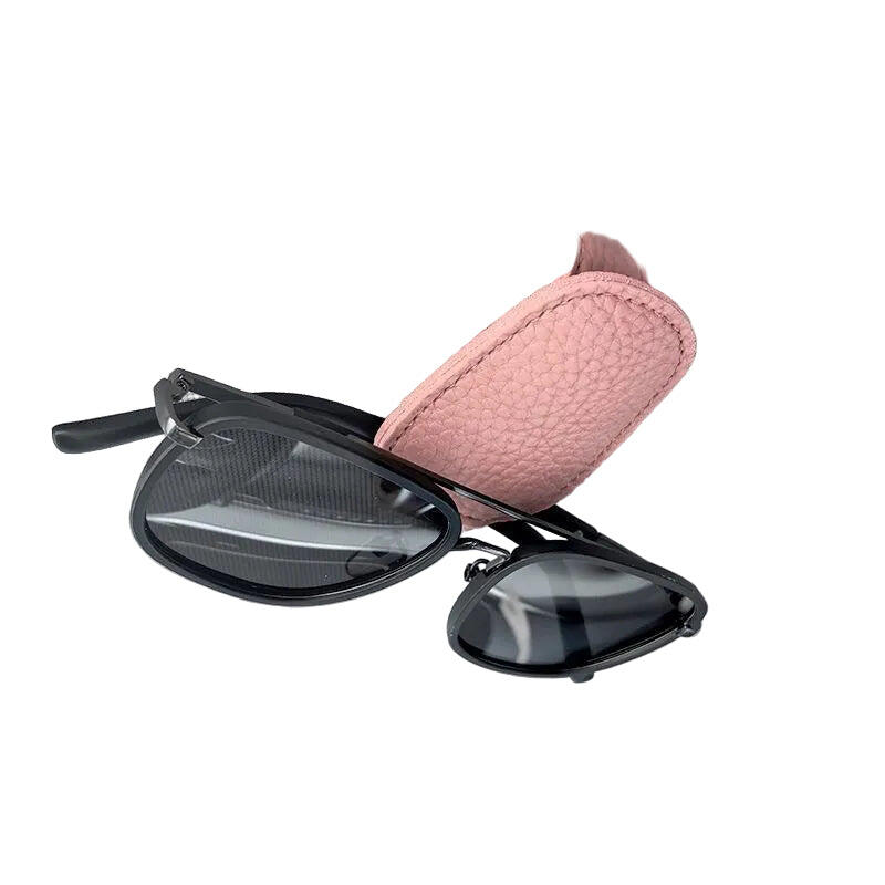 2pcs Pink Car Sun Visor Glasses Holder