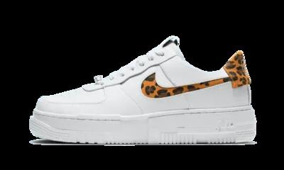 Schoenen - lifestyle - dames - air force 1 low pixel - wit/leopard