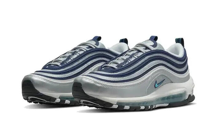 Nike Air Max 97 Metallic Silver Blue 2/3