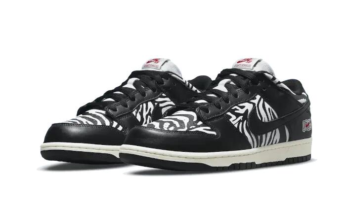 Nike SB Dunk Low Quartersnacks Zebra 2/3