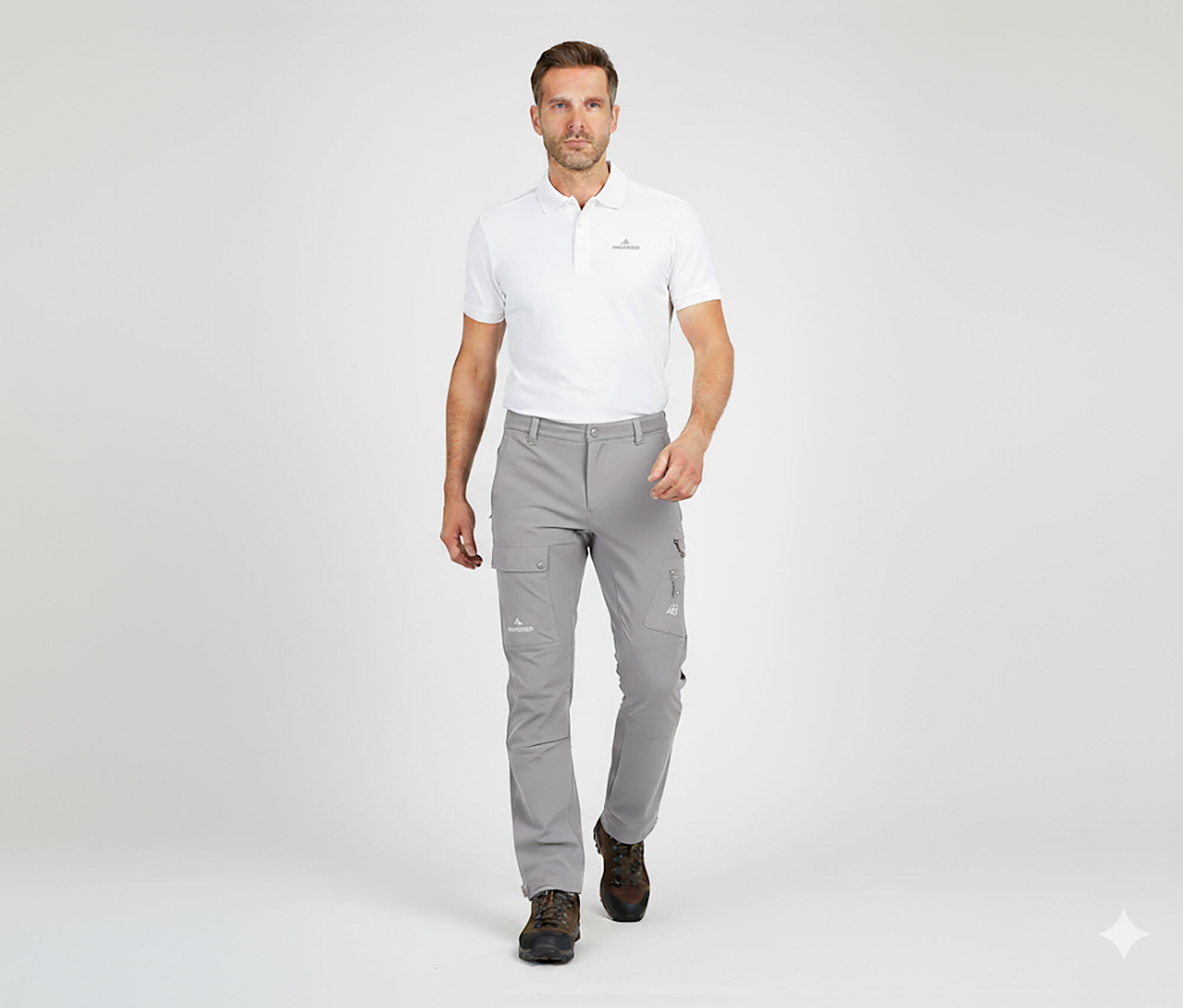 Herren Wanderhose vielseitig, viele Taschen grau 6/6