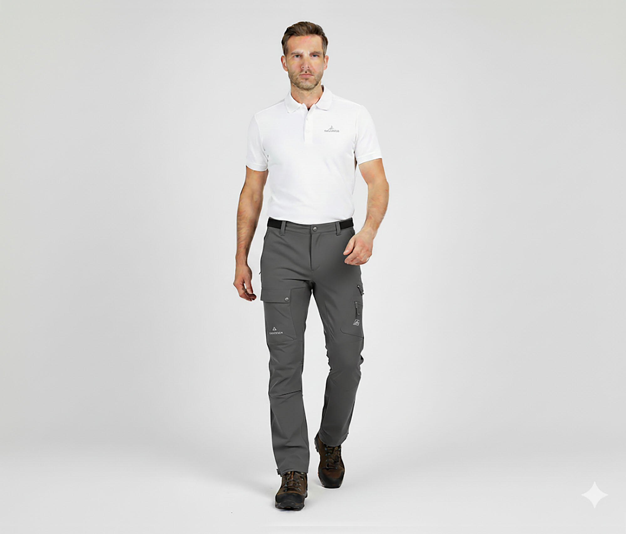 Herren Wanderhose vielseitig, viele Taschen grau 6/6