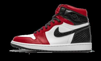 Scarpe - donna - Jordan 1 alto raso - bianco/rosso