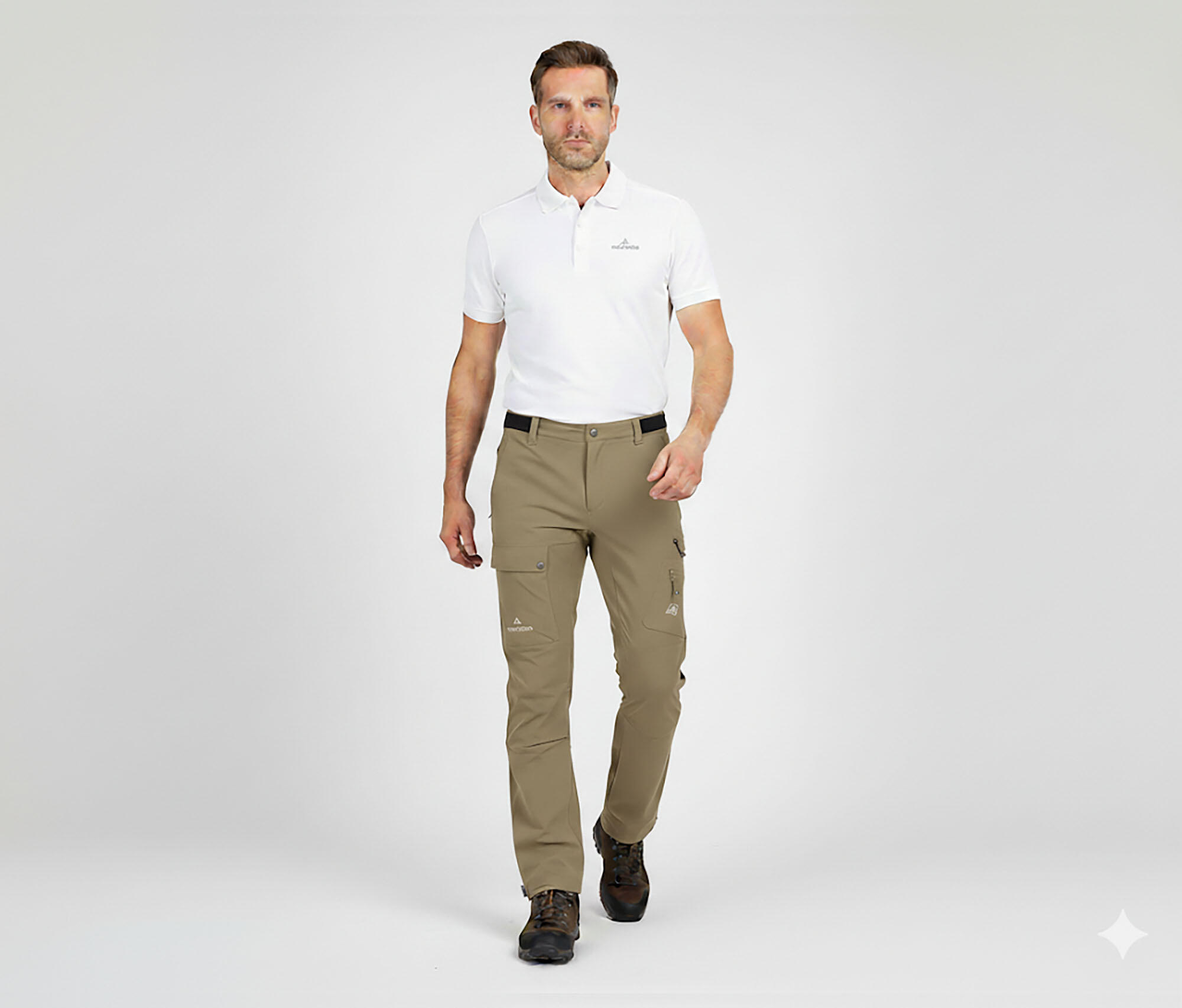 Herren Wanderhose vielseitig, viele Taschen beige 6/7