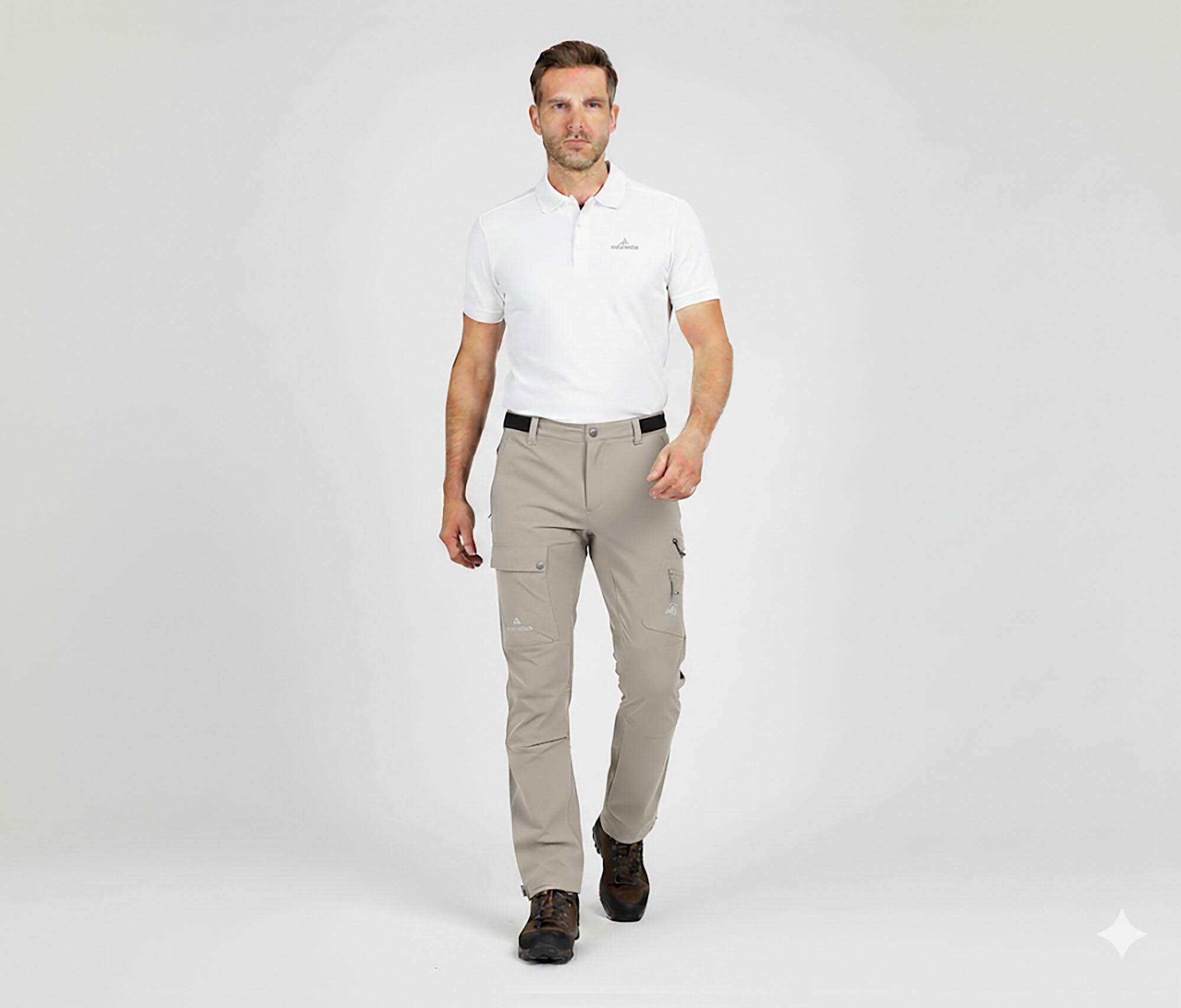 Herren Wanderhose vielseitig, viele Taschen Beige 6/6