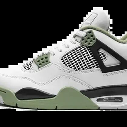 Unisex - Streetwear - Shoes - Air Jordan 4 - White/Seafoam