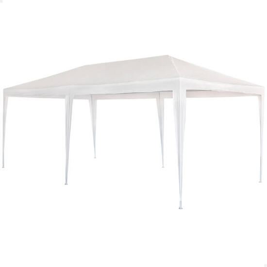 Aktive Gazebo da giardino extra large smontabile 600x300x255 cm bianco