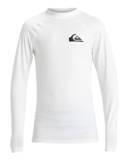 T-shirt de surf à manches longues UPF50 EVERYDAY Blanc Garçon