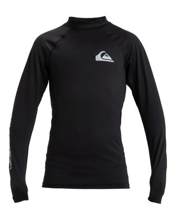 T-shirt de surf à manches longues UPF50 EVERYDAY Noir Garçon