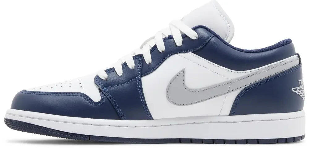Jordan 1 Low Wolf Grey Midnight Navy 2/6