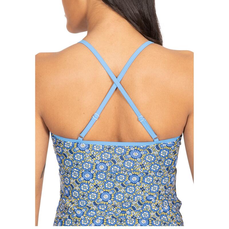 Haut de tankini MARTHA Femme (Bleu/jaune)