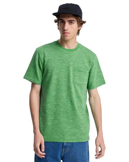 T-Shirt à manches courtes LOPAZ STRIPED POCKET Vert Homme
