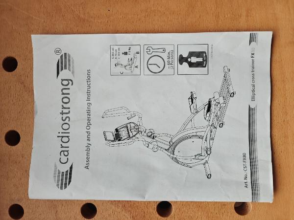 Entre Particuliers - CardioStrong FX80 elliptical cross trainer vélo el 7/7