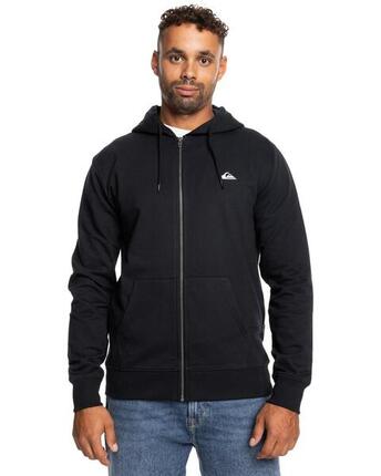 Sweat à capuche zippé BASIC ZIP Noir Homme