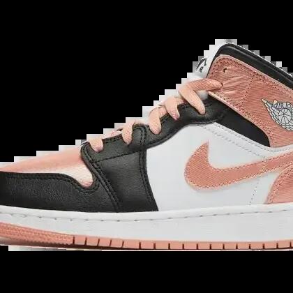 Basketball shoes - Air Jordan 1 Mid - Light Madder Root/Black