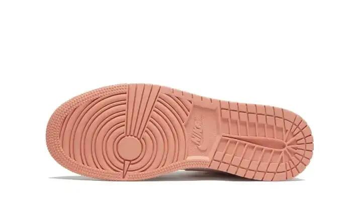 Schoenen - basketbal - air jordan 1 mid - twee-tonen - light madder root/zwart 3/4