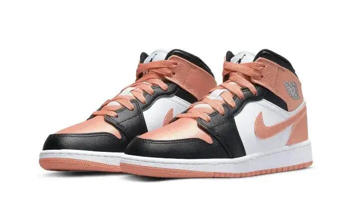 Schoenen - basketbal - air jordan 1 mid - twee-tonen - light madder root/zwart 2/4