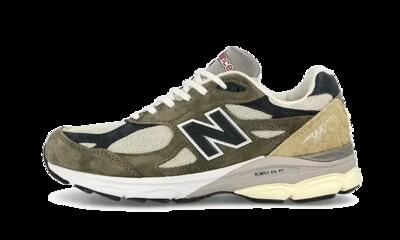 Schoenen - hardlopen - 990 v3 made in usa - groen/crème
