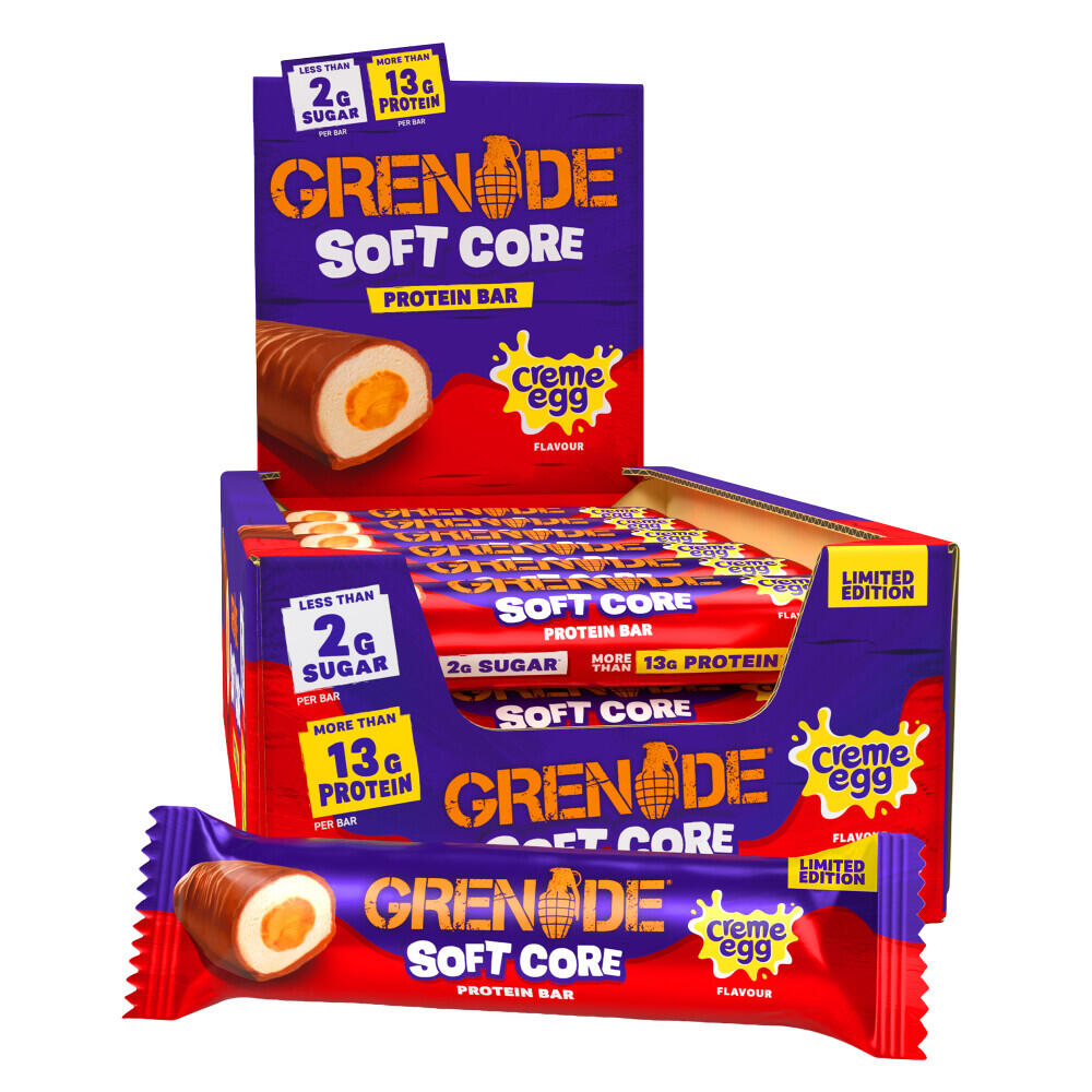 Grenade Soft Core Protein Bar (18x45g) Cadbury Creme Egg - Bars - Protein Bars