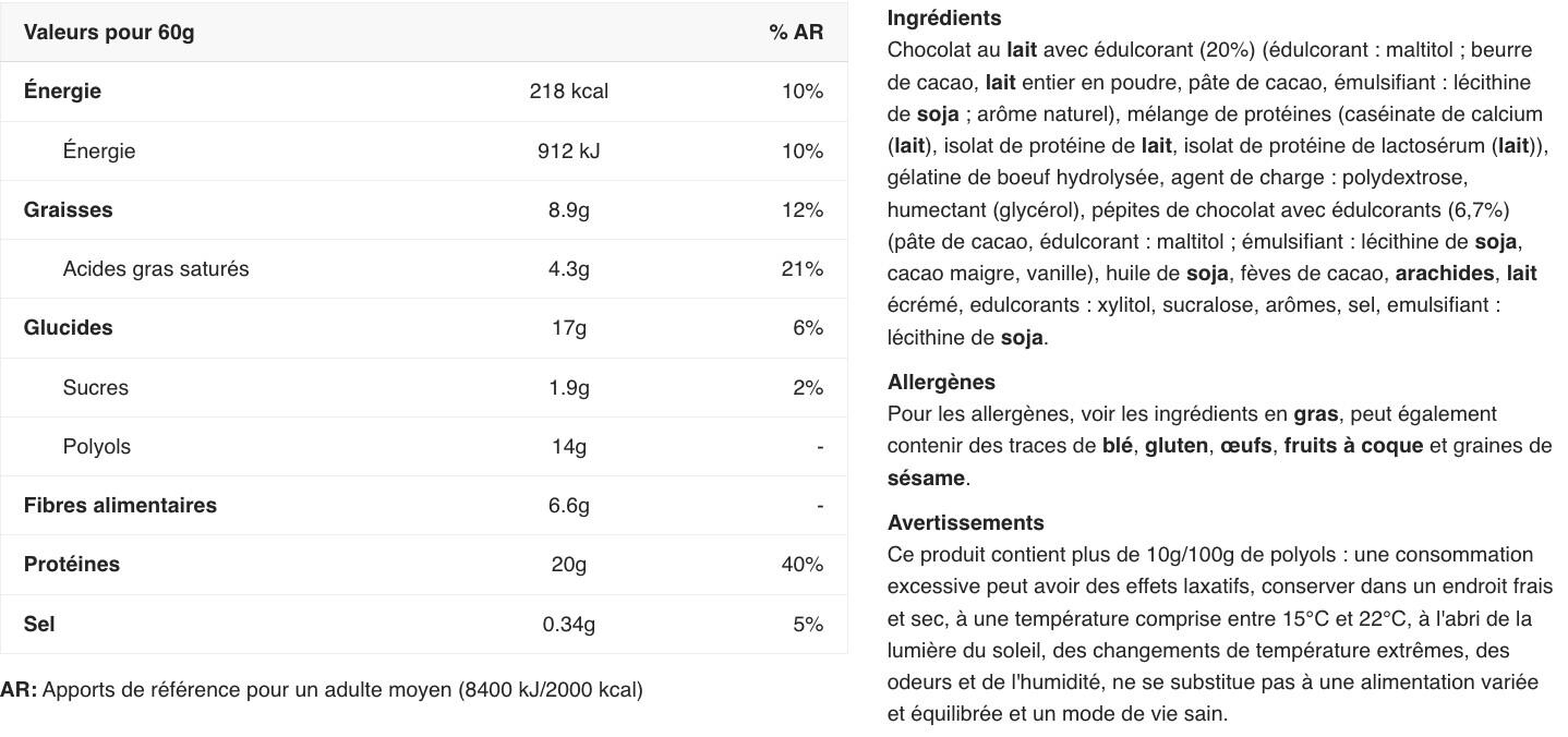 Barres protéinées - Grenade Protein Bar - Pâte à Biscuit aux Pépites de Chocolat 2/2