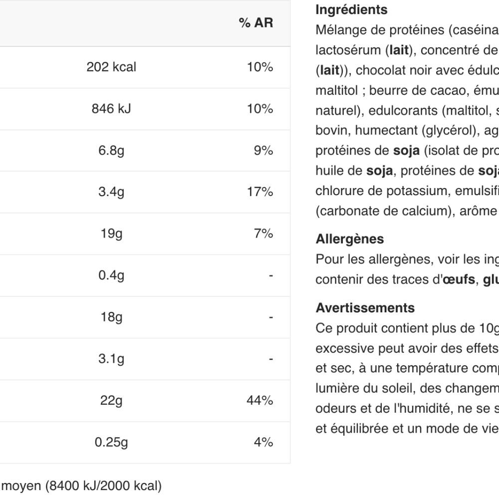 Barres protéinées - Grenade Protein Bar - Chocolat Noir à la Menthe 2/4