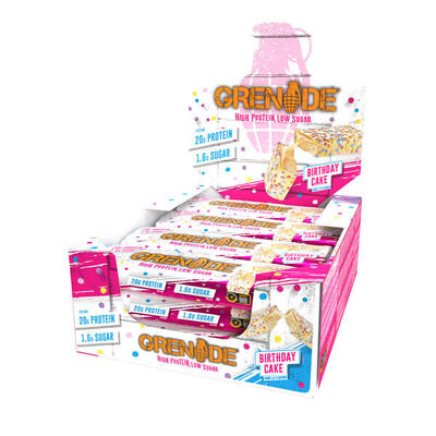 Grenade protein bars - birthday cake - 720 gram (12 repen)
