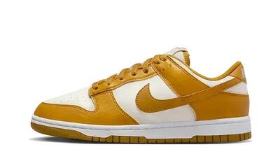 Schoenen - lifestyle - heren - dunk low next - lage leren sneaker - light curry
