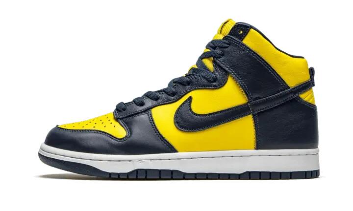 スニーカー NIKE DUNK HIGH MICHIGAN MAIZE AND BLUE Dunk High Maize & Blue (Michigan) | Decathlon