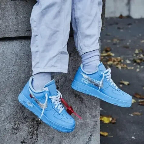Air Force 1 Low Off-White MCA University Blue - Taille : 38.5 EU 7/7