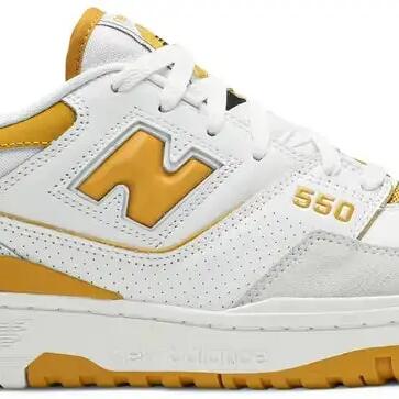 Unisex - Lifestyle - Shoes - Retro 550 Sea Salt - White/Varsity Gold.