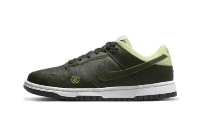 Schoenen - vrijetijd - unisex - dunk low - leer - avocado.