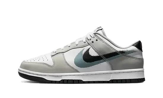 Zapatillas - lifestyle - unisex - dunk low stencil - gris/negro