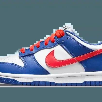 Unisex - Basketball - Low shoes - Dunk Low - White/Game Royal