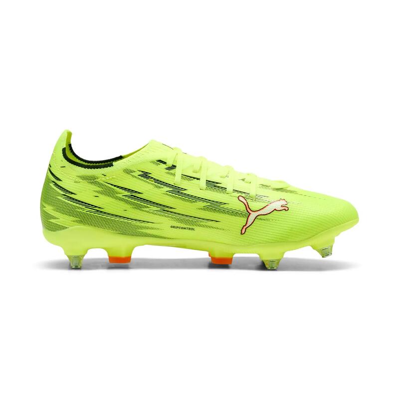 Ghete fotbal crampoane metalice, control mingii Ultra 6 Match Mxsg, galben neon