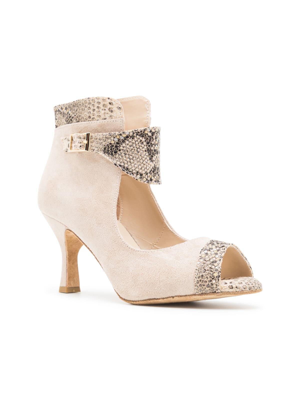 Magnet Essence Tanzschuhe in Beige Wildleder & Outdoor-Sohle 2/7