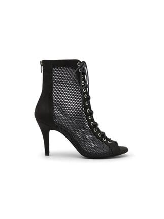 Chaussures de danse Magnet Aura par Dancing Queens en daim noir
