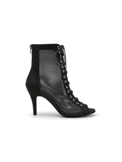 Chaussures de danse Magnet Aura par Dancing Queens en daim noir