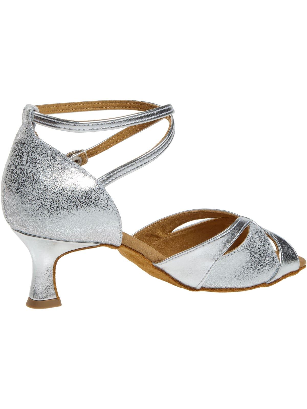 141 Tanzschuhe in Silber - 6.5 cm flare 3/7