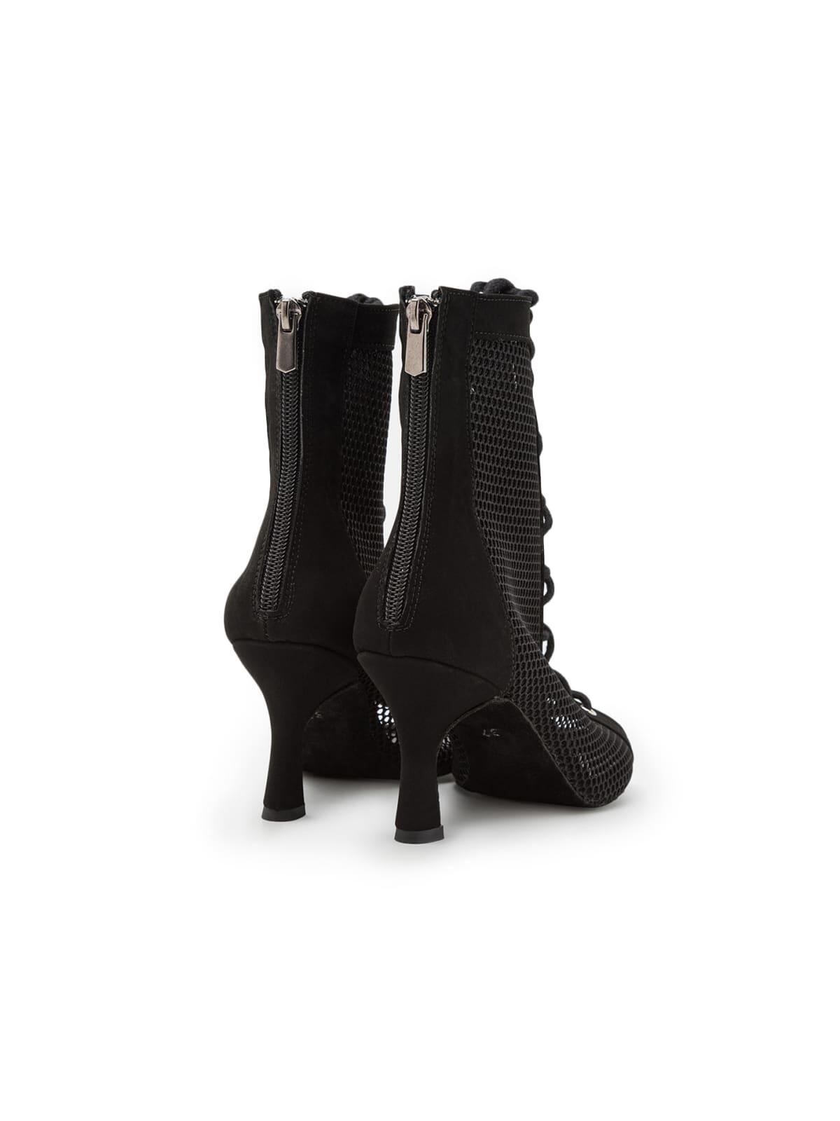 Magnet Aura Tanzschuhe in Schwarz Wildleder & Wildleder-Sohle 5/7