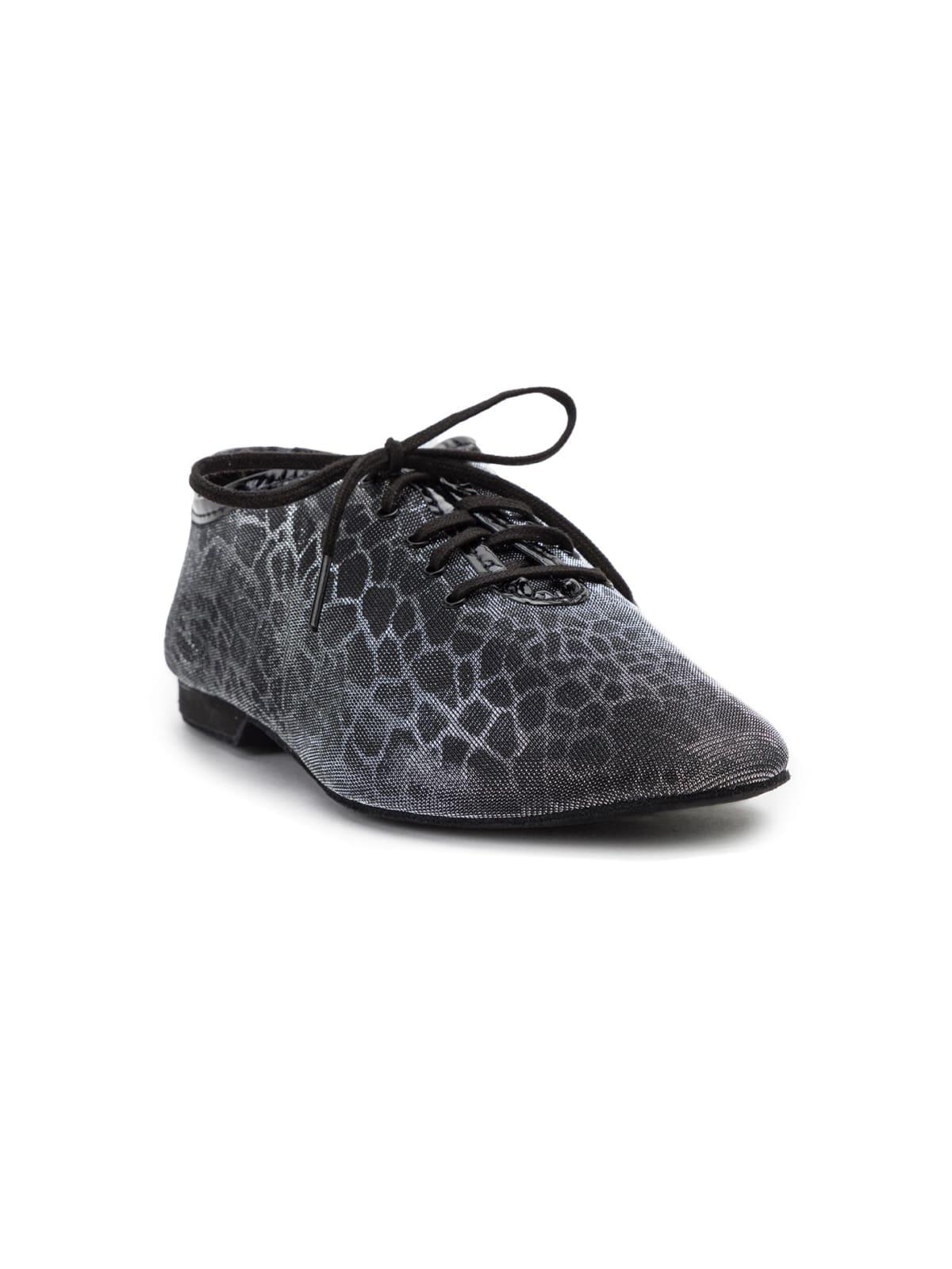 Flow Tanzschuhe in Silber & Schwarz Glitter 2/5